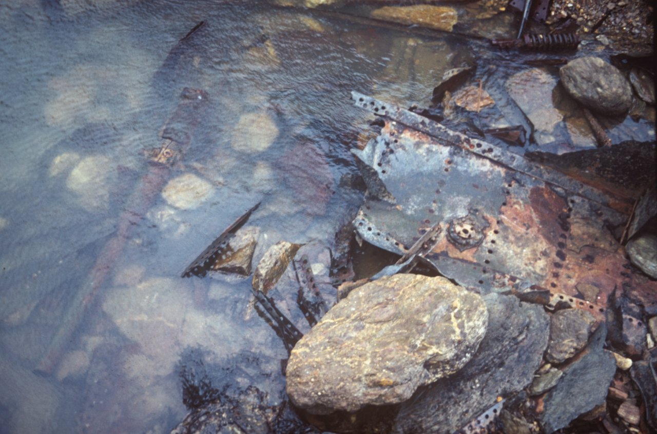 187 Old gun wreckage Thurlestone June 1963-s